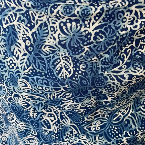 Coldwater Creek skirt faux wrap batik blue - Picture 2 of 8